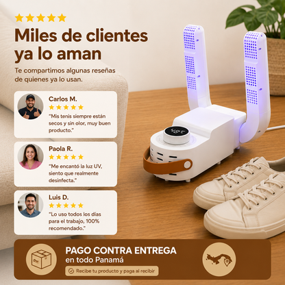 Secador anti bacterias para Zapatos 360°
